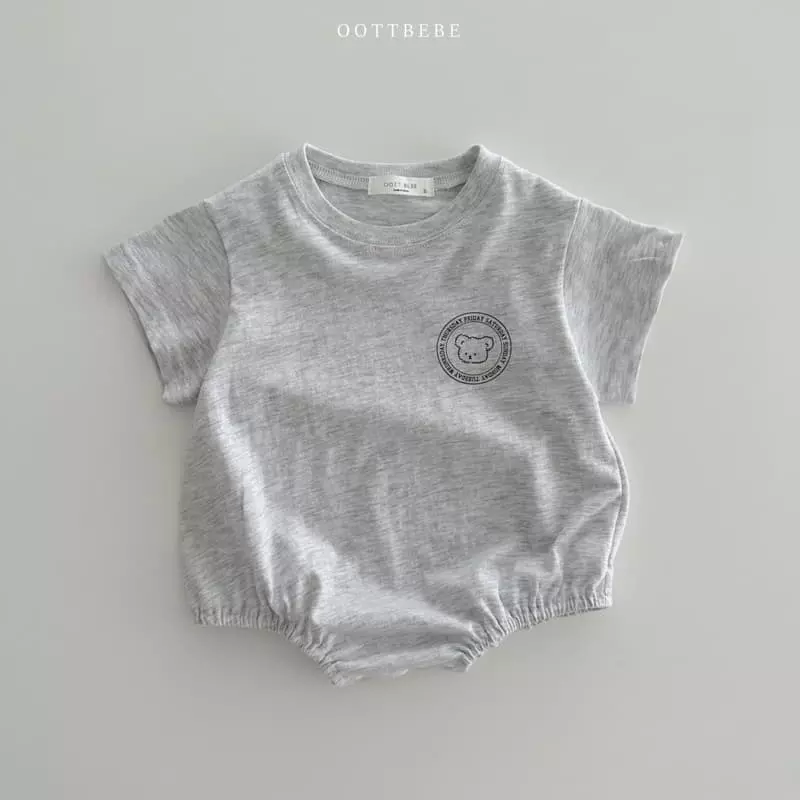 Oott Bebe - Korean Baby Fashion - #babyoutfit - Lettering Bodysuit