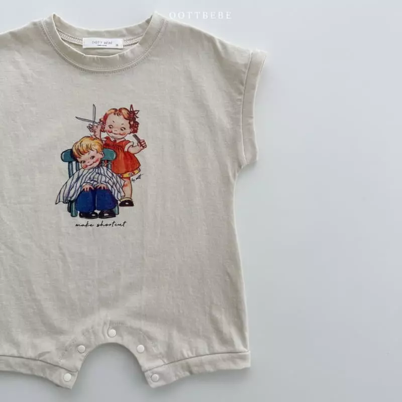 Oott Bebe - Korean Baby Fashion - #babywear - Vintage Roll Up Shorts Bodysuit - 7