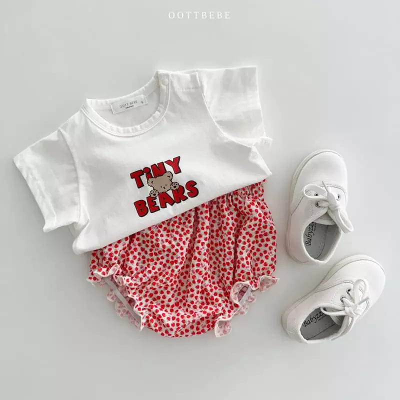 Oott Bebe - Korean Baby Fashion - #onlinebabyshop - Bebe Tiny Bears Tee - 7