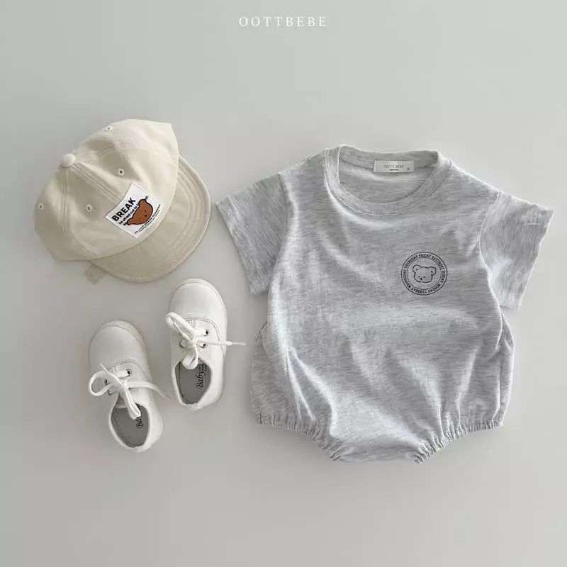Oott Bebe - Korean Baby Fashion - #onlinebabyshop - Lettering Bodysuit - 5