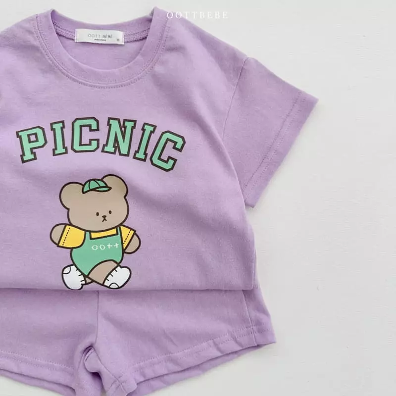 Oott Bebe - Korean Children Fashion - #Kfashion4kids - Summer Picnic Top Bottom Set - 7