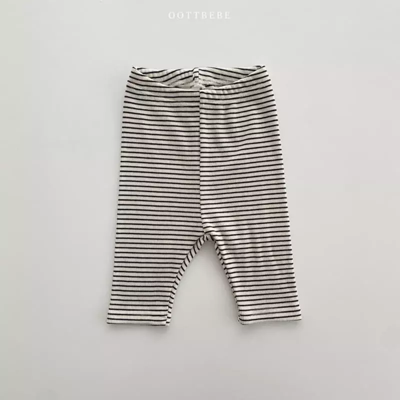 Oott Bebe - Korean Children Fashion - #Kfashion4kids - Ten Ten Rib Leggings - 6