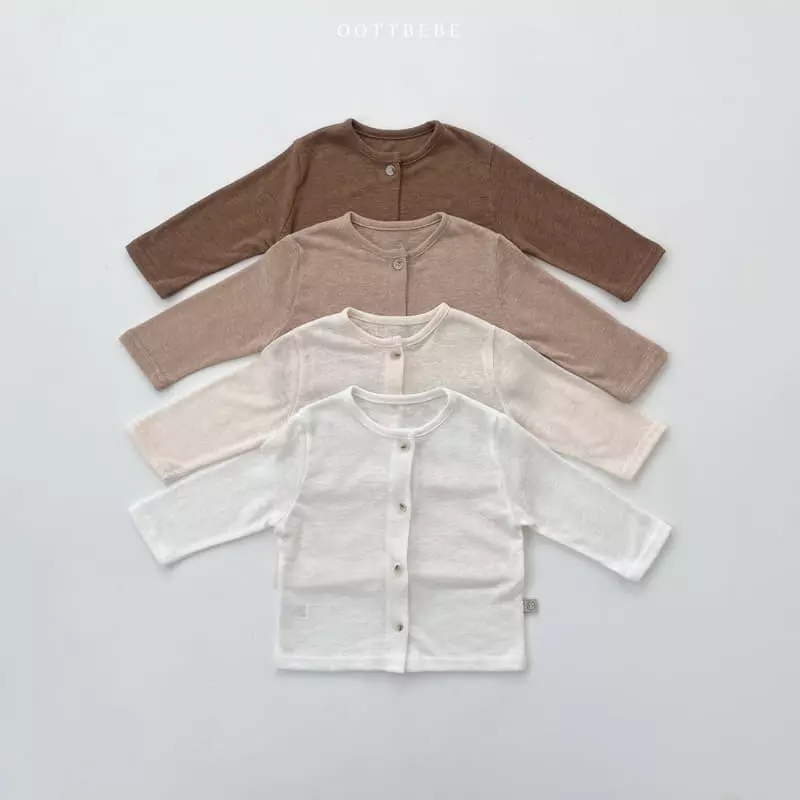 Oott Bebe - Korean Children Fashion - #fashionkids - Lanvan Line Sleeveless Cardigan Set - 8