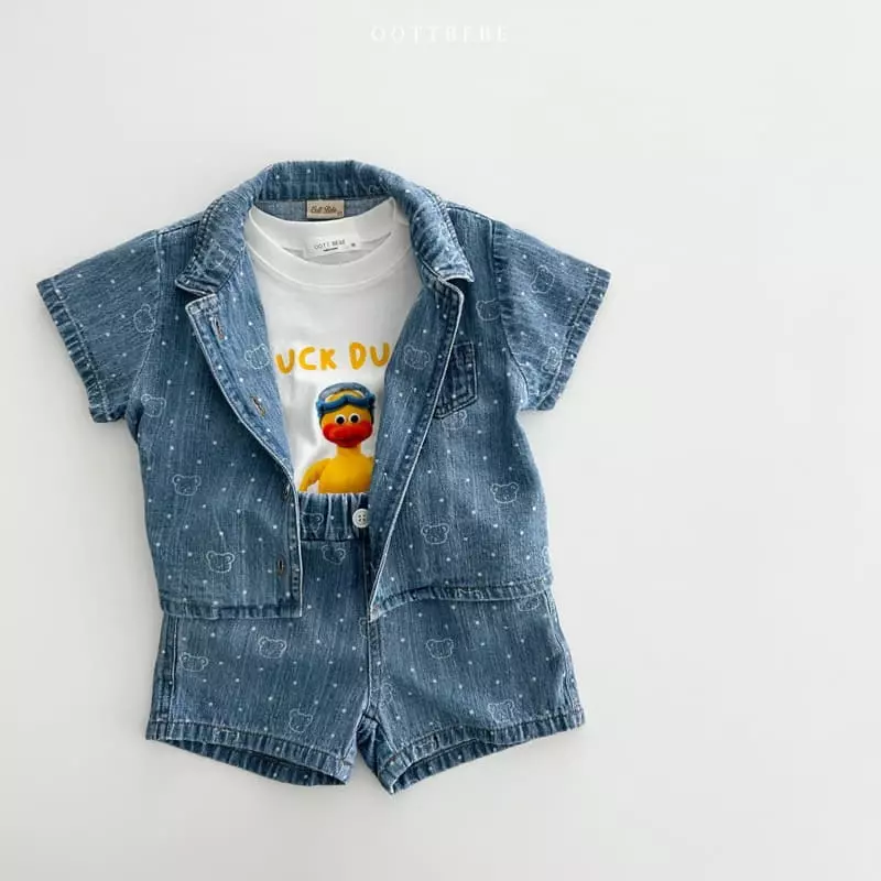 Oott Bebe - Korean Children Fashion - #fashionkids - Bow Wow Tee - 4