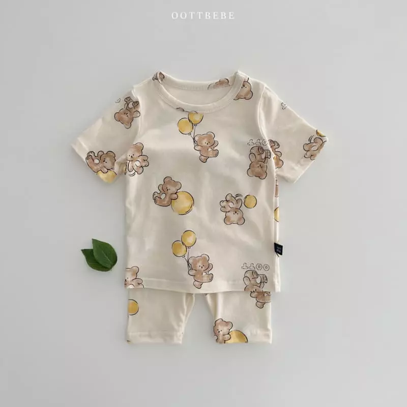 Oott Bebe - Korean Children Fashion - #kidsstore - Ballon Easywear Set - 11