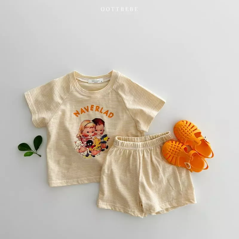 Oott Bebe - Korean Children Fashion - #magicofchildhood - Toto Top Bottom Set
