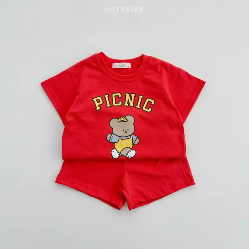 Oott Bebe - Korean Children Fashion - #minifashionista - Summer Picnic Top Bottom Set - 10