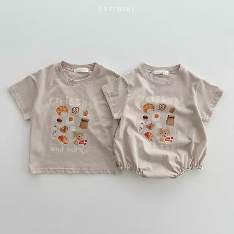Oott Bebe - Korean Children Fashion - #minifashionista - Strawberry Croissant Tee - 10