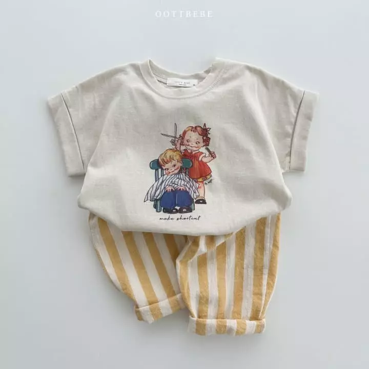 Oott Bebe - Korean Children Fashion - #prettylittlegirls - Vintage Roll Up Tee - 10