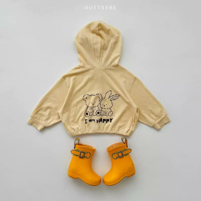 Oott Bebe - Korean Children Fashion - #stylishchildhood - Marlang Hoody Zip-up - 8