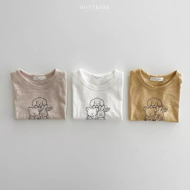 Oott Bebe - Korean Children Fashion - #stylishchildhood - Slub Happy Sleeveless - 6
