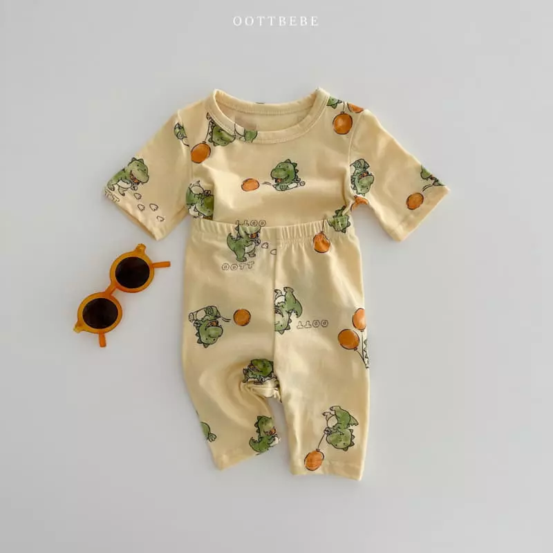 Oott Bebe - Korean Children Fashion - #toddlerclothing - Ballon Easywear Set - 3