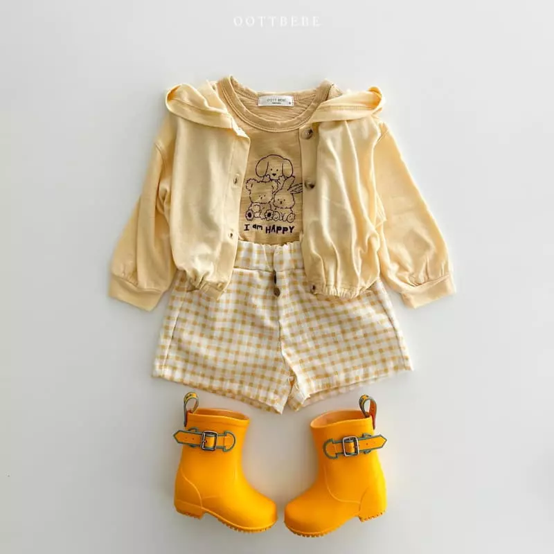 Oott Bebe - Korean Children Fashion - #toddlerclothing - Slub Happy Sleeveless - 5