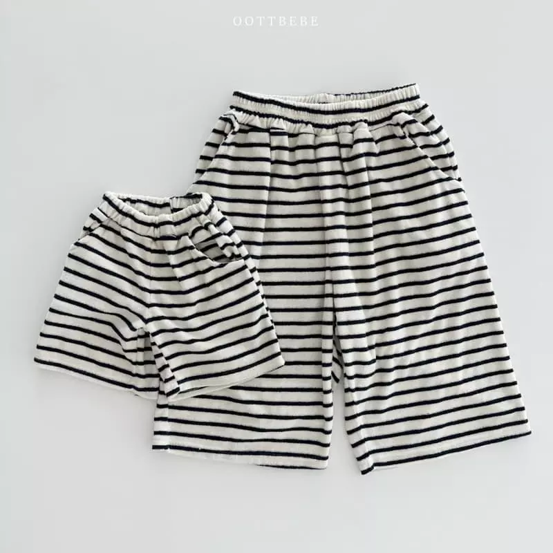 Oott Bebe - Korean Women Fashion - #thelittlethings - Terry Stripes Pants Mom - 9