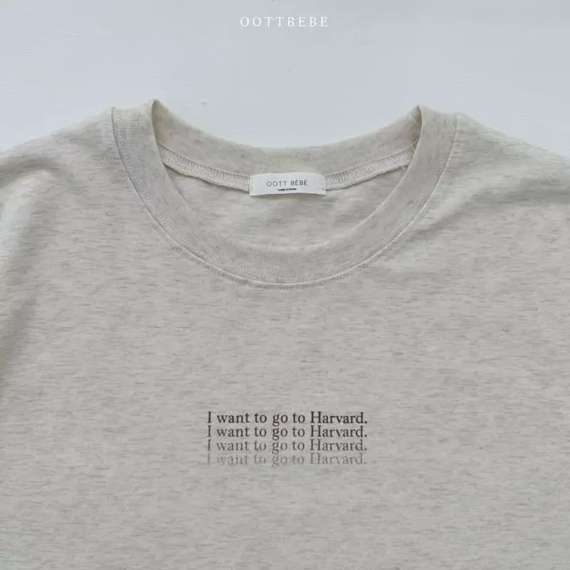 Oott Bebe - Korean Women Fashion - #vintageinspired - Havard Mom Tee - 3