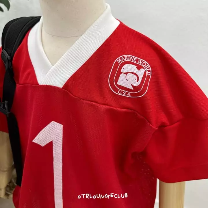 Otr - Korean Children Fashion - #prettylittlegirls - MARine Football Tee - 4