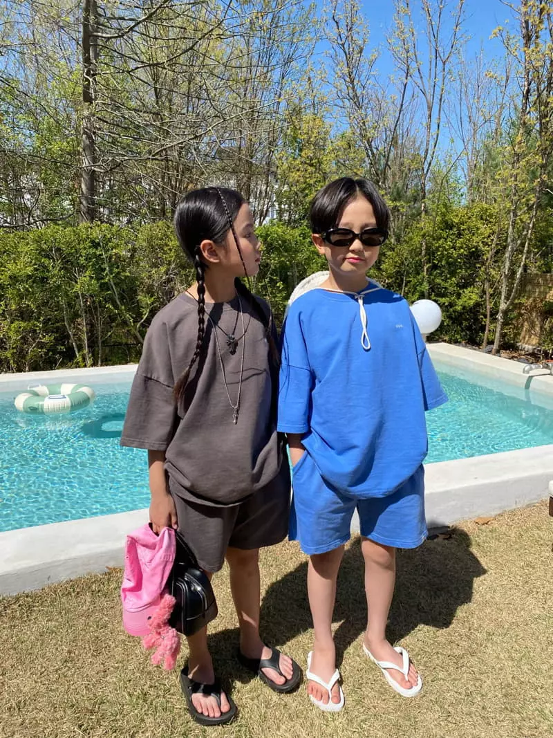 Our - Korean Children Fashion - #designkidswear - Sun Fade Top Bottom Set - 2