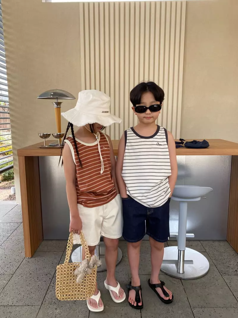 Our - Korean Children Fashion - #prettylittlegirls - Lake Stripes Sleeveless - 2