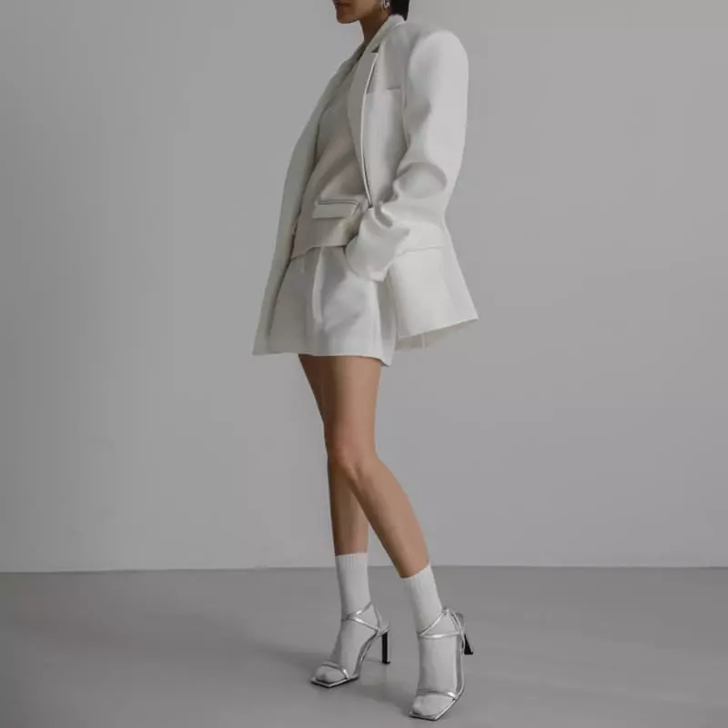 Paper Moon - Korean Women Fashion - #momslook - Classic Pleated Detail Shorts - 6