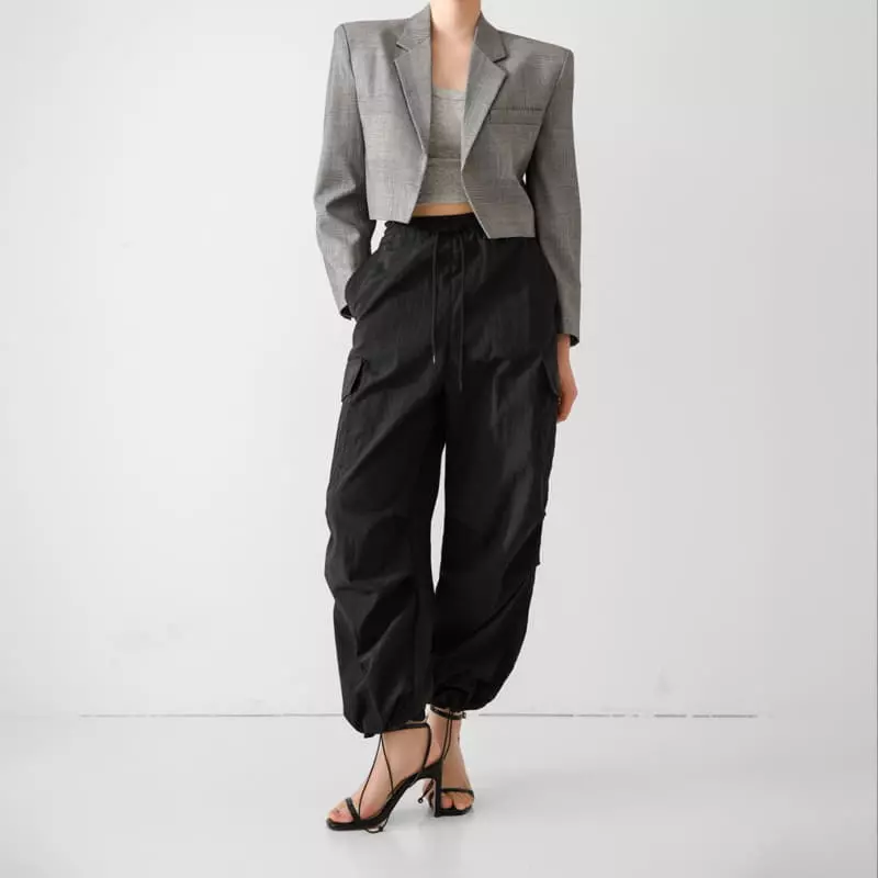 Paper Moon - Korean Women Fashion - #thelittlethings - Open Front Cropped Blazer - 2