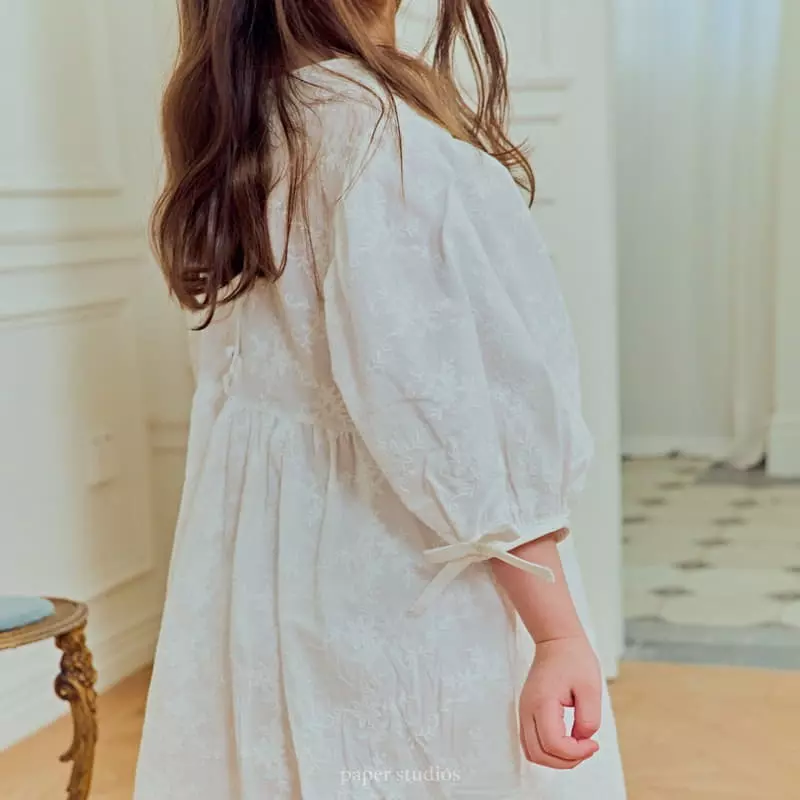 Paper Studios - Korean Children Fashion - #childofig - Balloon Lace One-piece - 4