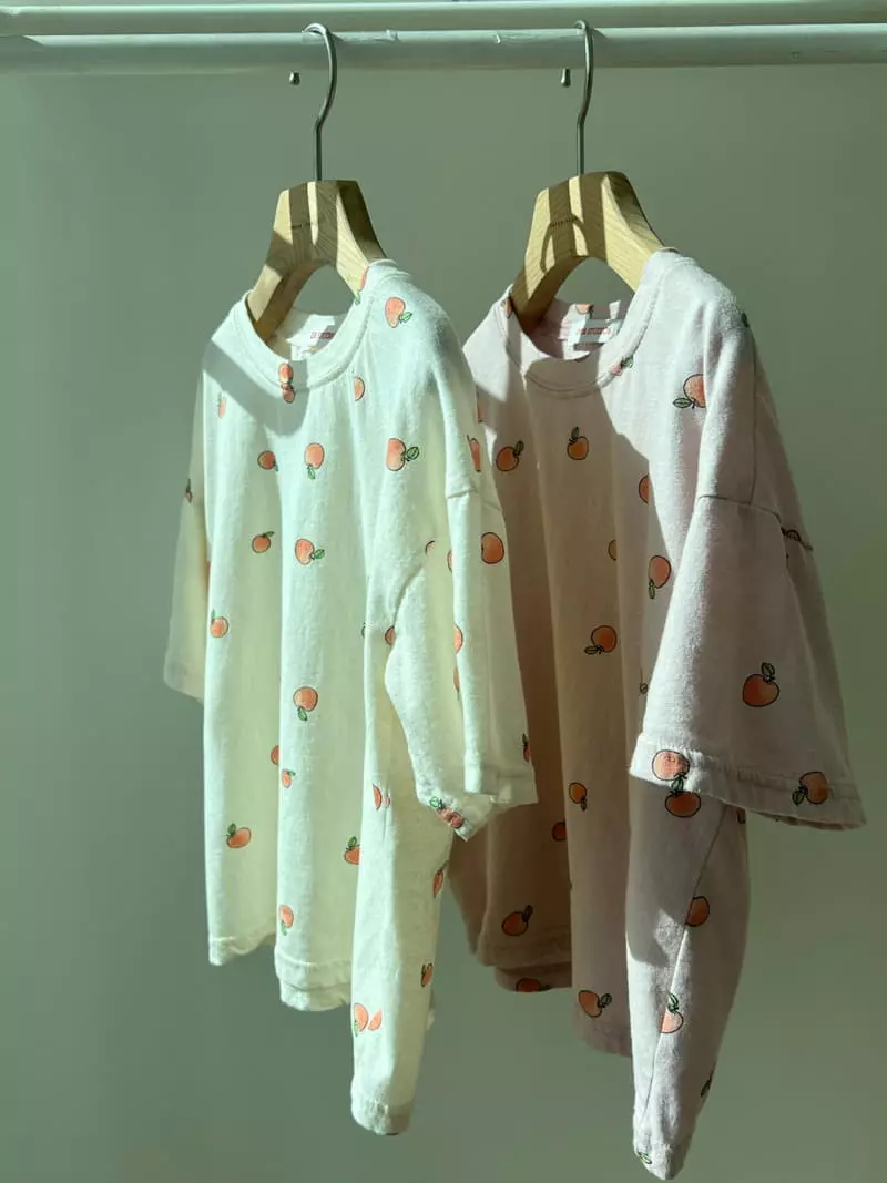 Paper Studios - Korean Children Fashion - #kidsshorts - Linen Apple Tee - 6