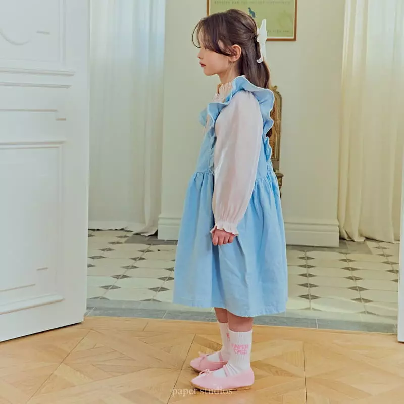 Paper Studios - Korean Children Fashion - #littlefashionista - Denim One-piece - 5