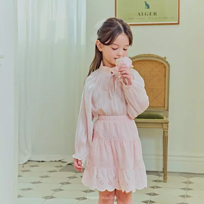 Paper Studios - Korean Children Fashion - #minifashionista - Silk Blouse - 3