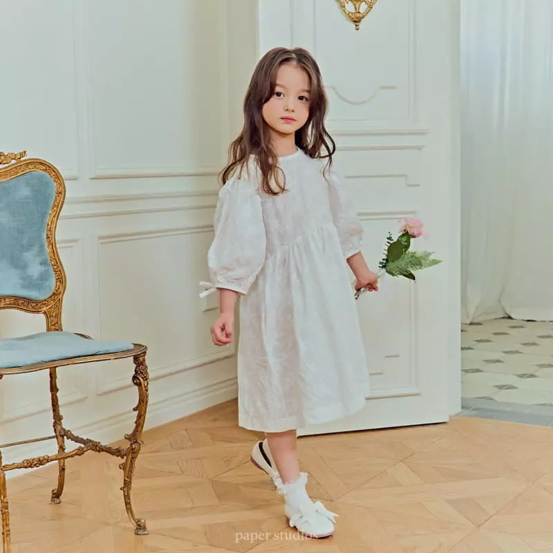 Paper Studios - Korean Children Fashion - #prettylittlegirls - Balloon Lace One-piece - 2