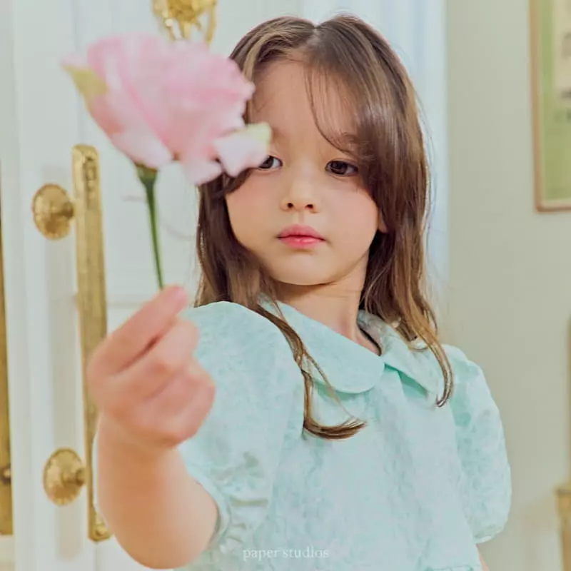 Paper Studios - Korean Children Fashion - #toddlerclothing - Flower Jacquard One-piece - 6