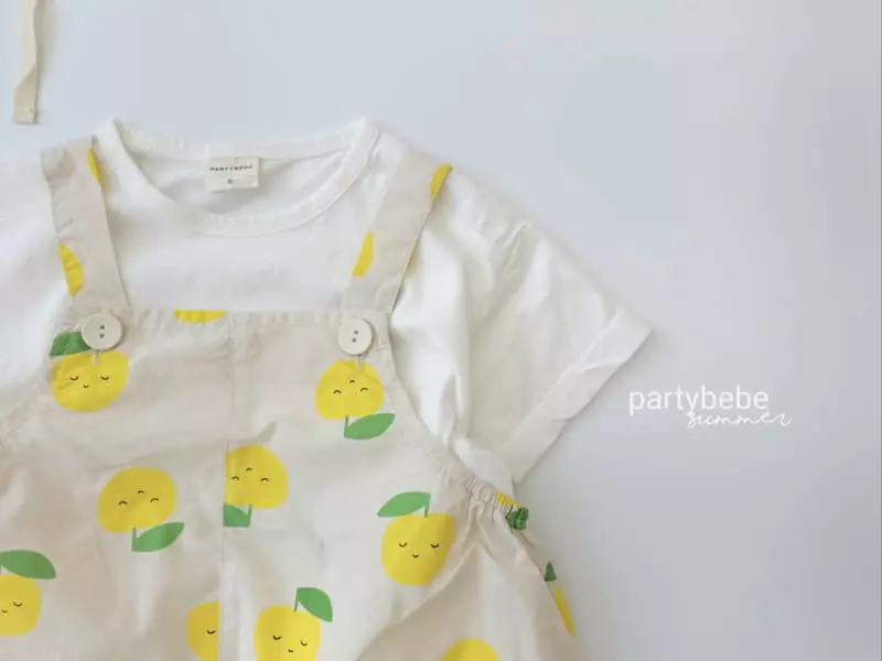 Party Kids - Korean Baby Fashion - #babyboutique - Apple Bodysuit with Bucket Hat - 3