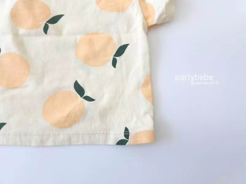 Party Kids - Korean Baby Fashion - #babyboutiqueclothing - Peach Tee - 3