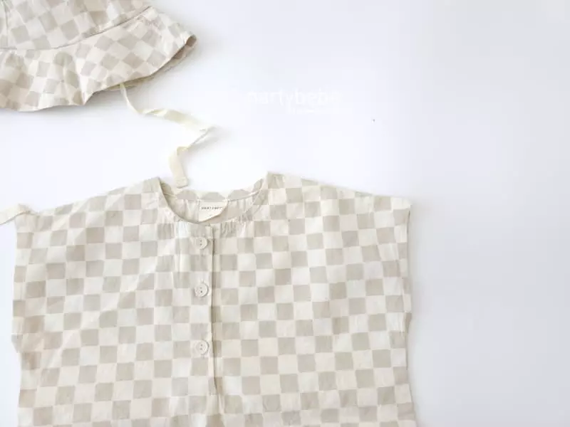 Party Kids - Korean Baby Fashion - #babyclothing - Coco Ball Bodysuit Hat Set - 7
