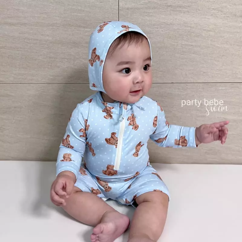 Party Kids - Korean Baby Fashion - #babylifestyle - Bear Rashguard Set - 7