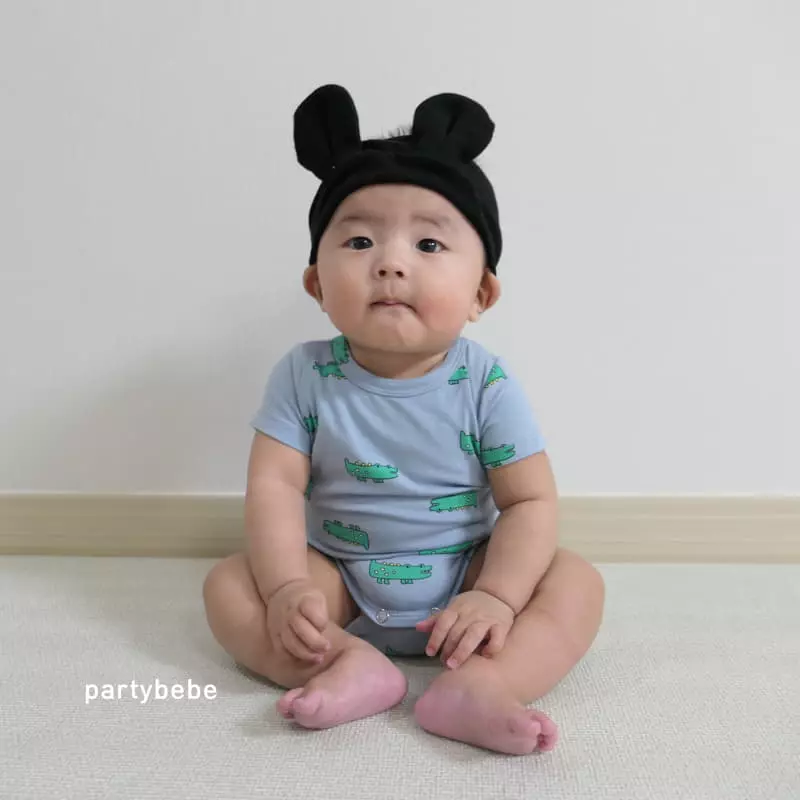 Party Kids - Korean Baby Fashion - #babyoninstagram - Crocodile Bodysuit - 10