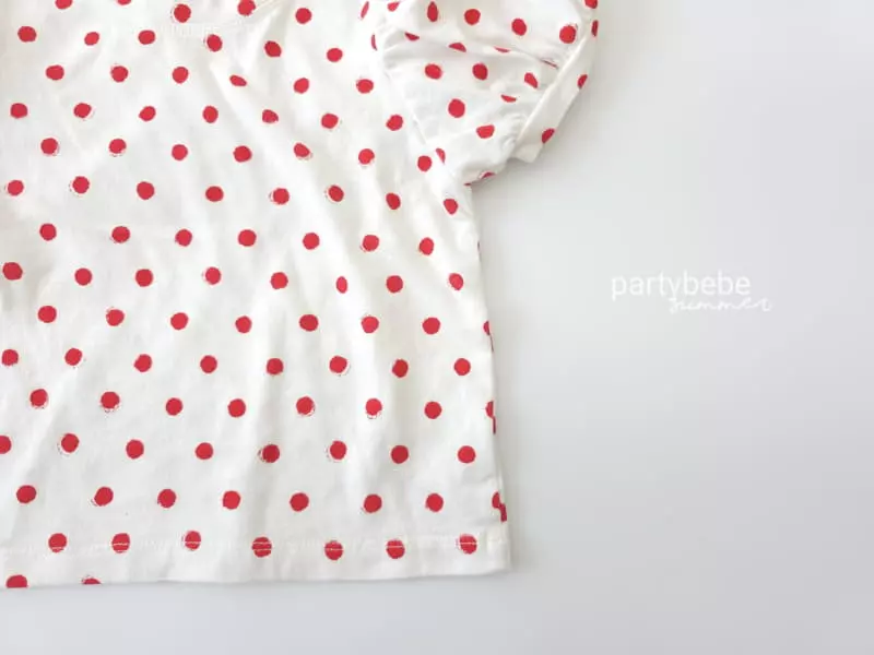 Party Kids - Korean Baby Fashion - #babyoninstagram - Dot Puff Tee - 6