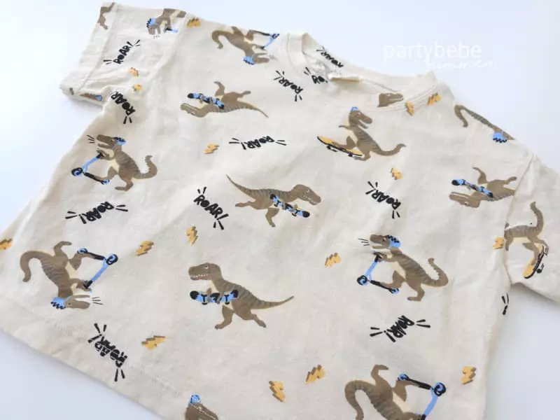 Party Kids - Korean Baby Fashion - #babyoninstagram - Dino Tee - 5