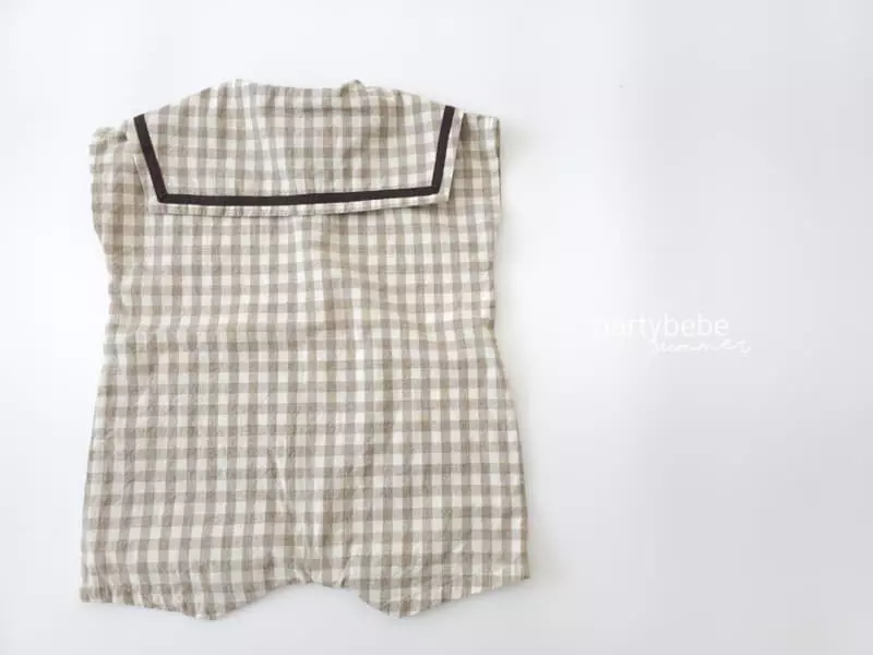 Party Kids - Korean Baby Fashion - #babyootd - Sailor Bodysuit with Hat - 2