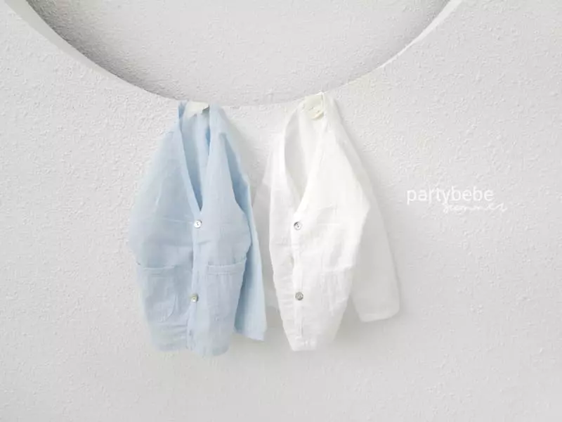 Party Kids - Korean Baby Fashion - #babyoutfit - Ice Cardigan - 8