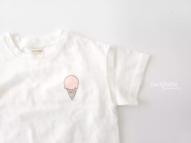 Party Kids - Korean Baby Fashion - #babyoutfit - Ice Cream Top Bottom Hat Set - 12