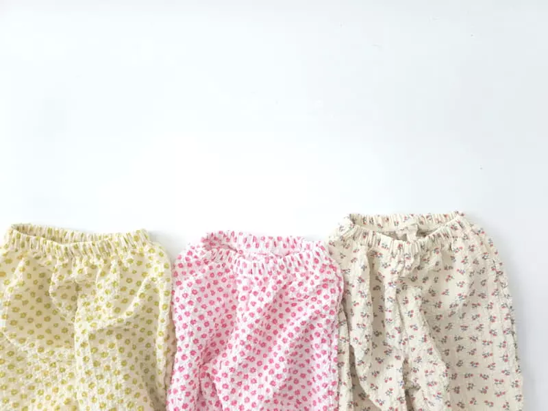 Party Kids - Korean Baby Fashion - #babyoutfit - Flower Pants - 3
