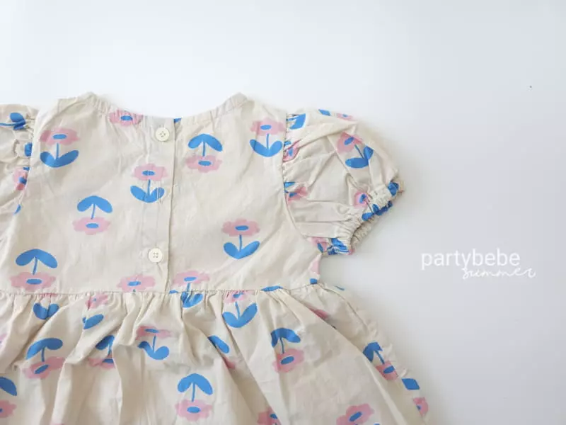 Party Kids - Korean Baby Fashion - #babyoutfit - Dandelion One-piece - 2