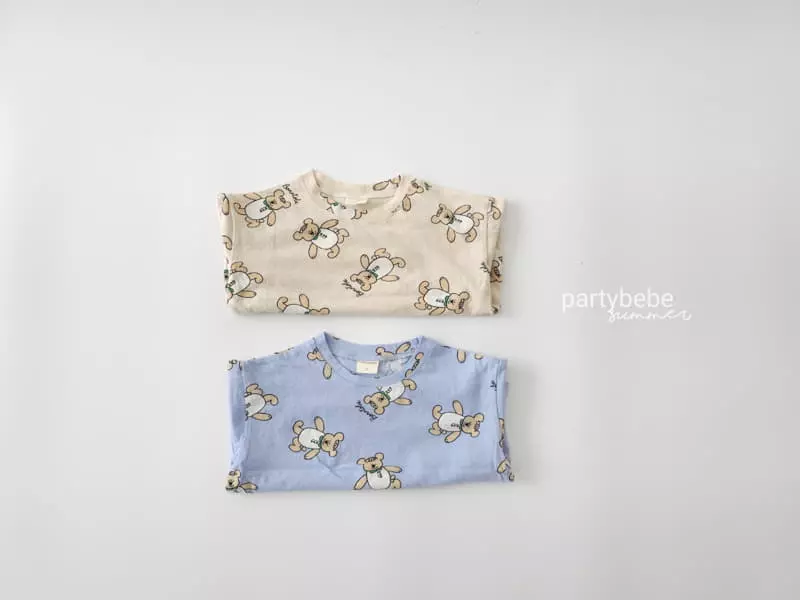 Party Kids - Korean Baby Fashion - #babyoutfit - Bear Tee - 7
