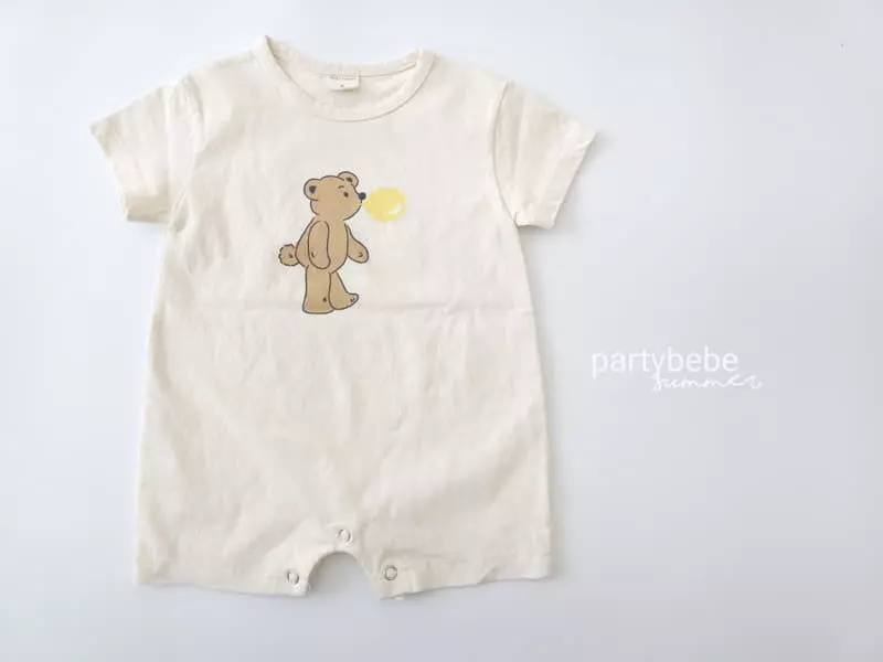 Party Kids - Korean Baby Fashion - #babyoutfit - Balloon Bear Bodysuit - 6