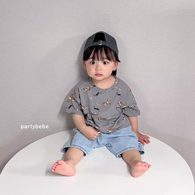 Party Kids - Korean Baby Fashion - #babywear - Dino Tee - 9