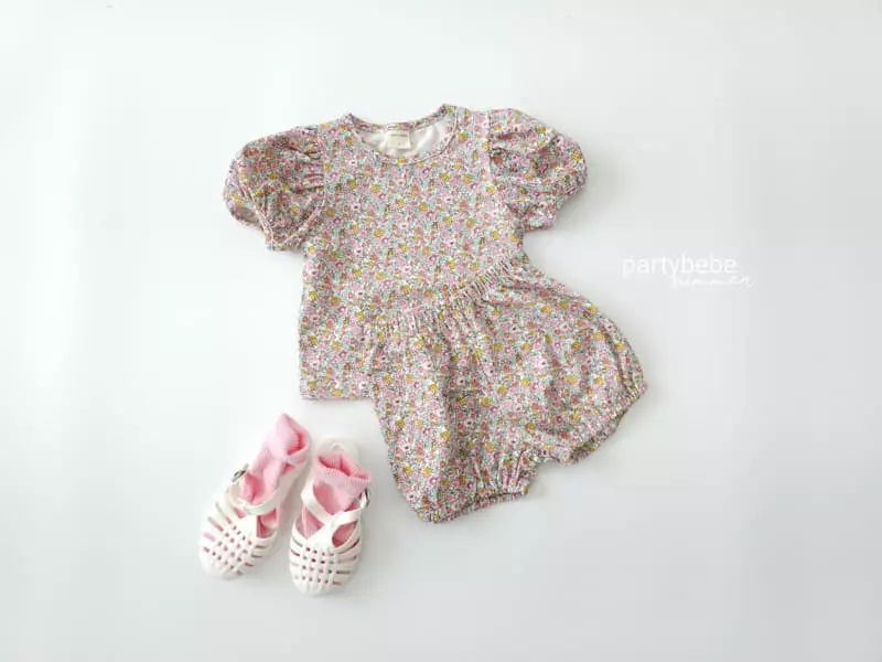 Party Kids - Korean Baby Fashion - #onlinebabyboutique - Downey Top Bottom Set - 2