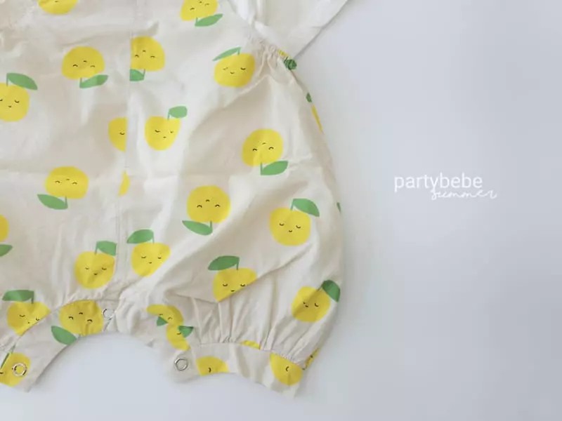 Party Kids - Korean Baby Fashion - #onlinebabyshop - Apple Bodysuit with Bucket Hat - 2