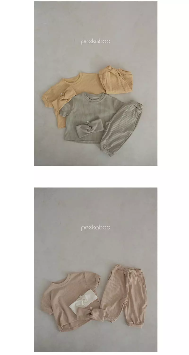 Peekaboo - Korean Baby Fashion - #babylifestyle - Ace Baby Top Bottom Set - 3