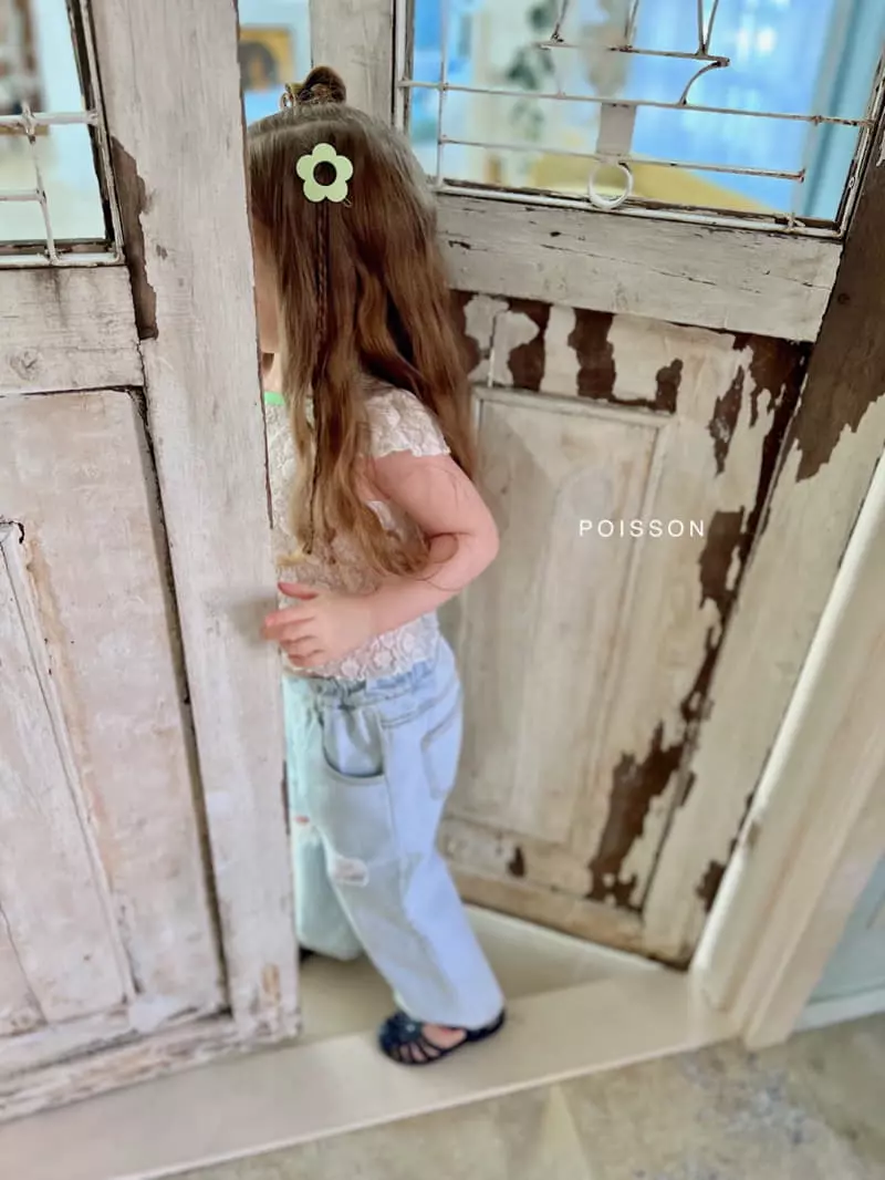 Poisson - Korean Children Fashion - #childofig - Lace Puff Tee - 10