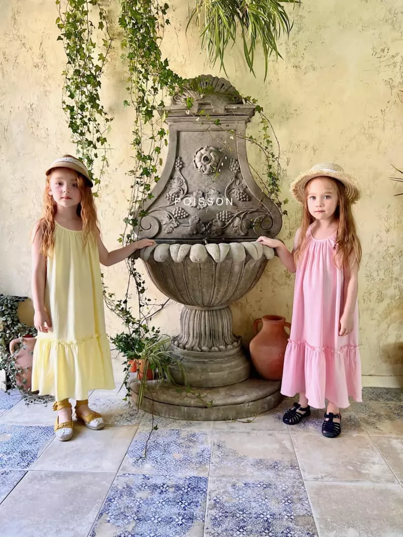 Poisson - Korean Children Fashion - #designkidswear - Lorena Frill Long One-piece - 3